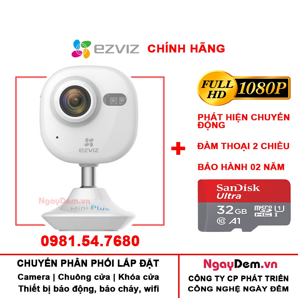 Camera Wifi 2MP Mini Plus FULL HD 1080P - Hàng chính hãng bảo hành 24 tháng [3827]