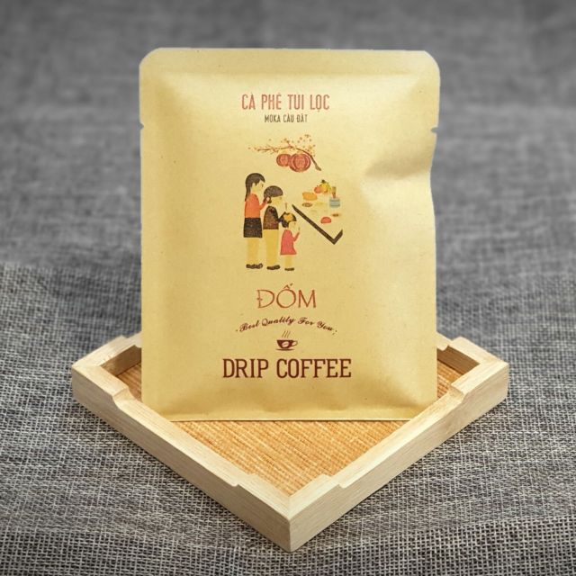 Cà phê túi lọc phong cách Nhật Bản 100% từ cà phê Arabica cầu đất NoBrand