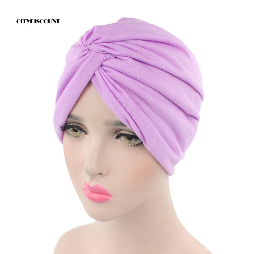 Mũ turban trùm đầu kiểu dáng thời trang dành cho nữ