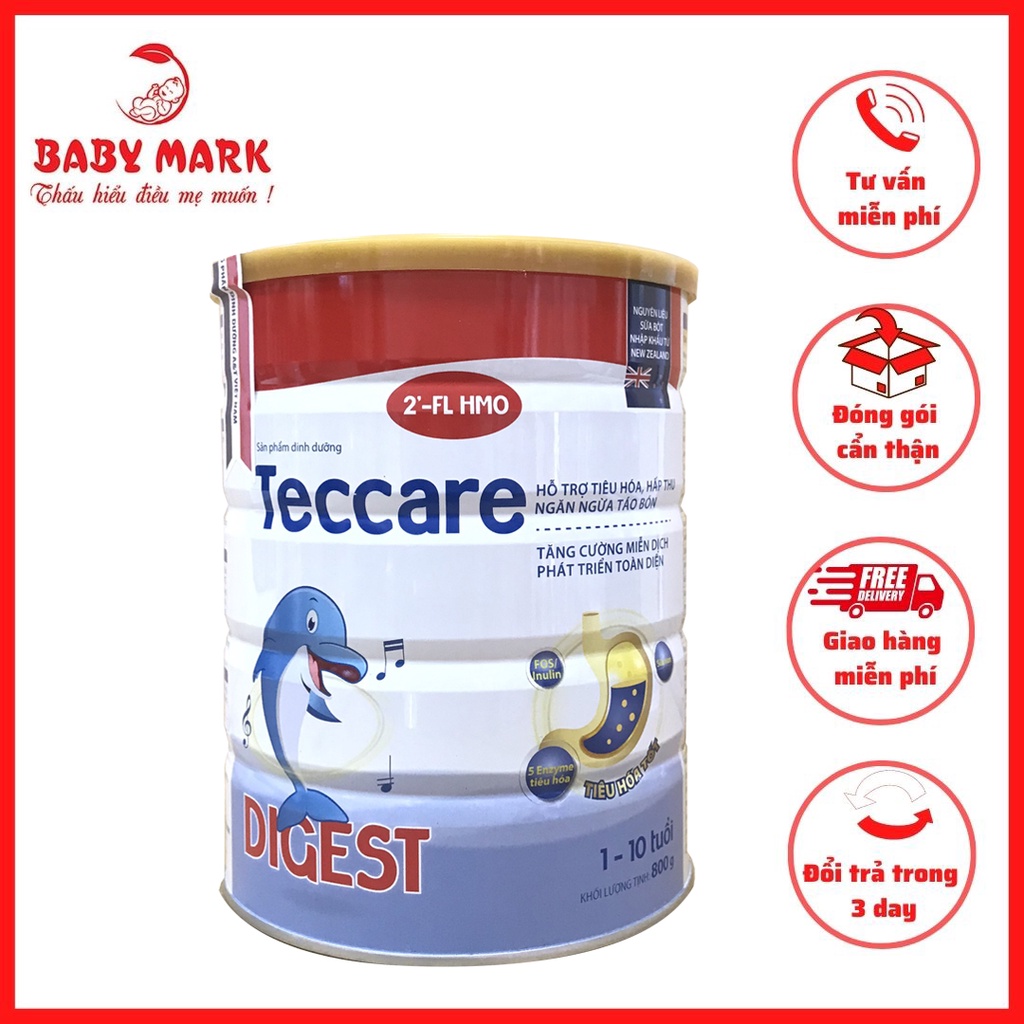 Sữa Teccare đủ số cho bé từ 0-10 tuổi