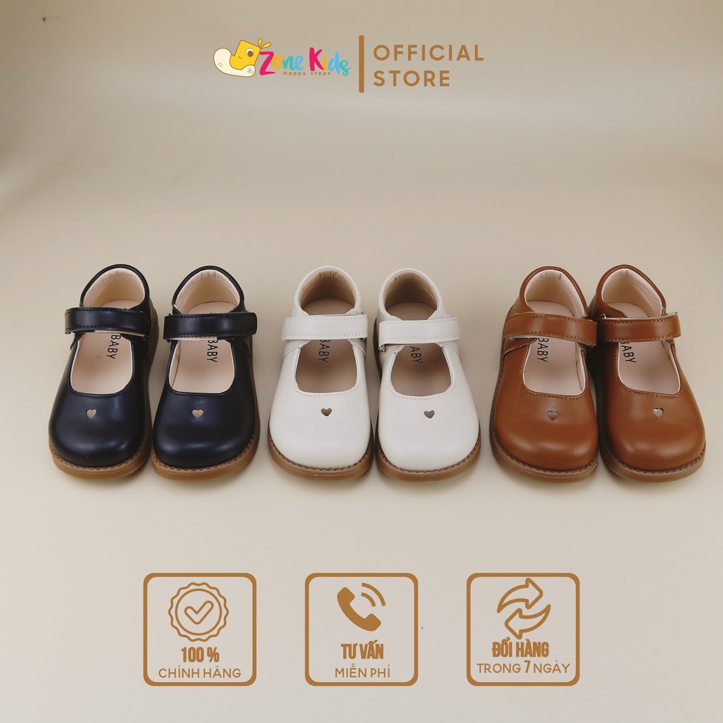 Giày búp bê họa tiết trái tim cho bé gái Zonekids - A87