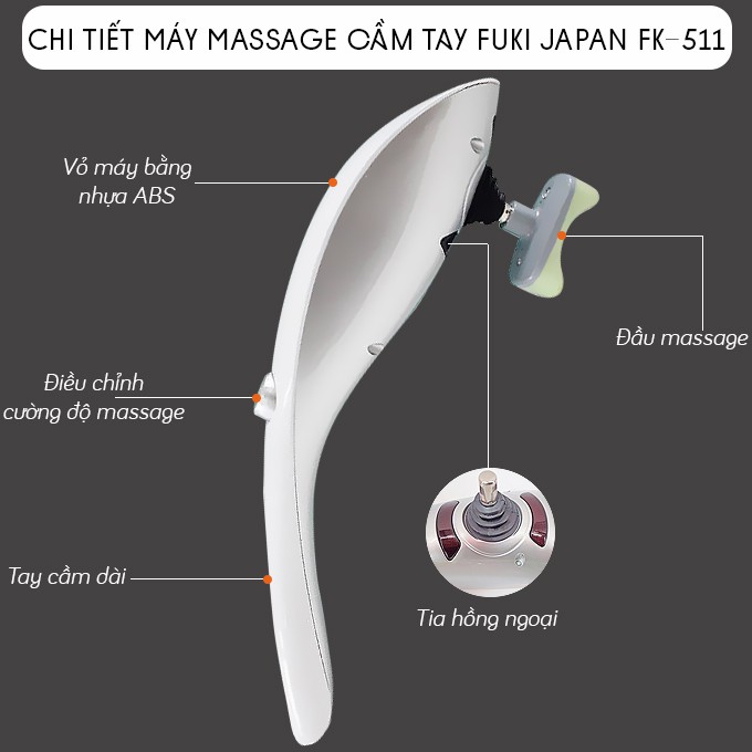 Máy massage cầm tay 11 đầu FUKI JAPAN FK-511