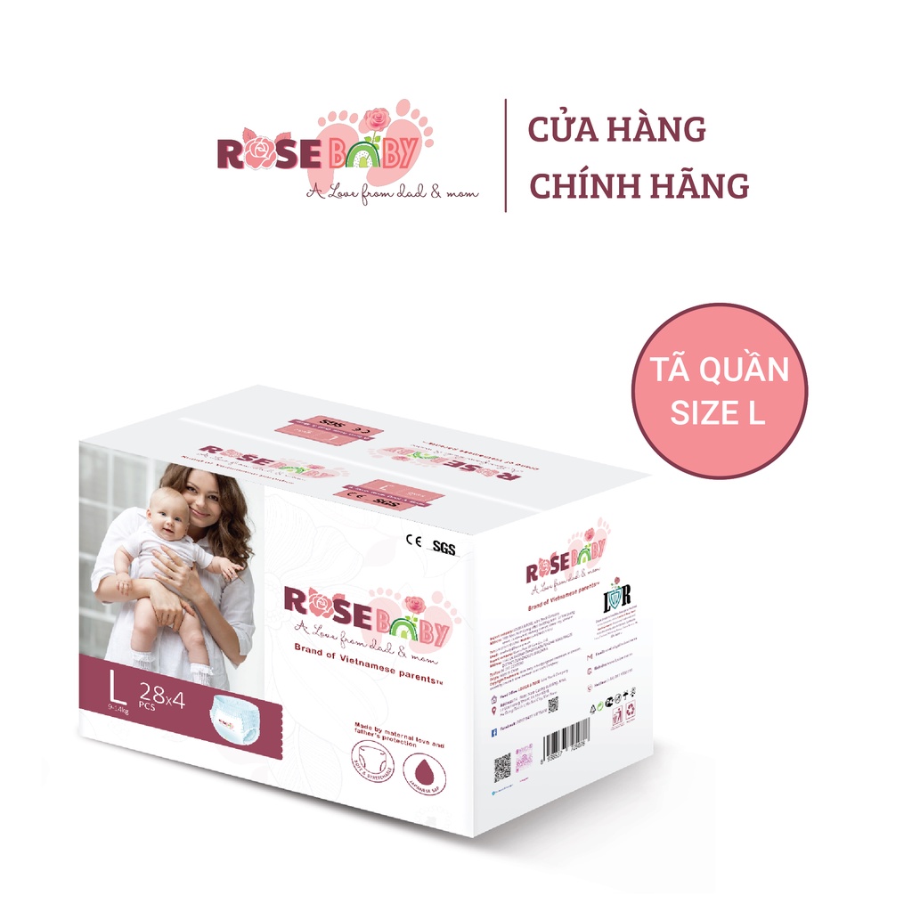Bỉm Quần Rose Baby L112