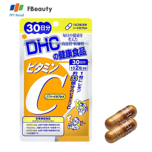 Viên uống bổ sung Vitamin C DHC Hard Capsule (30 ngày x 60 viên) 35g