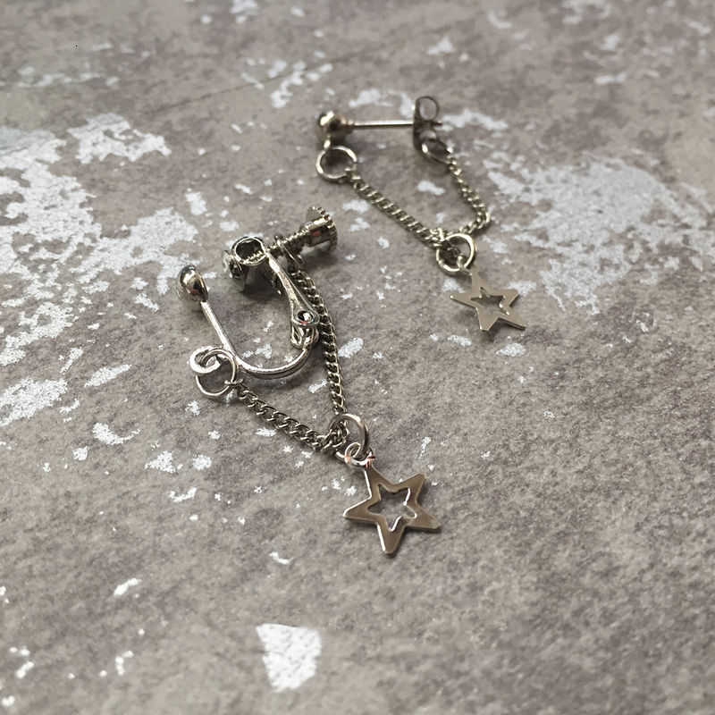 Khuyên tai hình ngôi sao dáng dài phong cách Hàn Quốc thời trang cho nữ