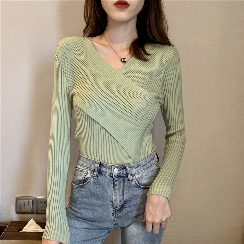 Chic Knit sweaters Spot New autumn and winter sweaters Daily Korean version New outfit