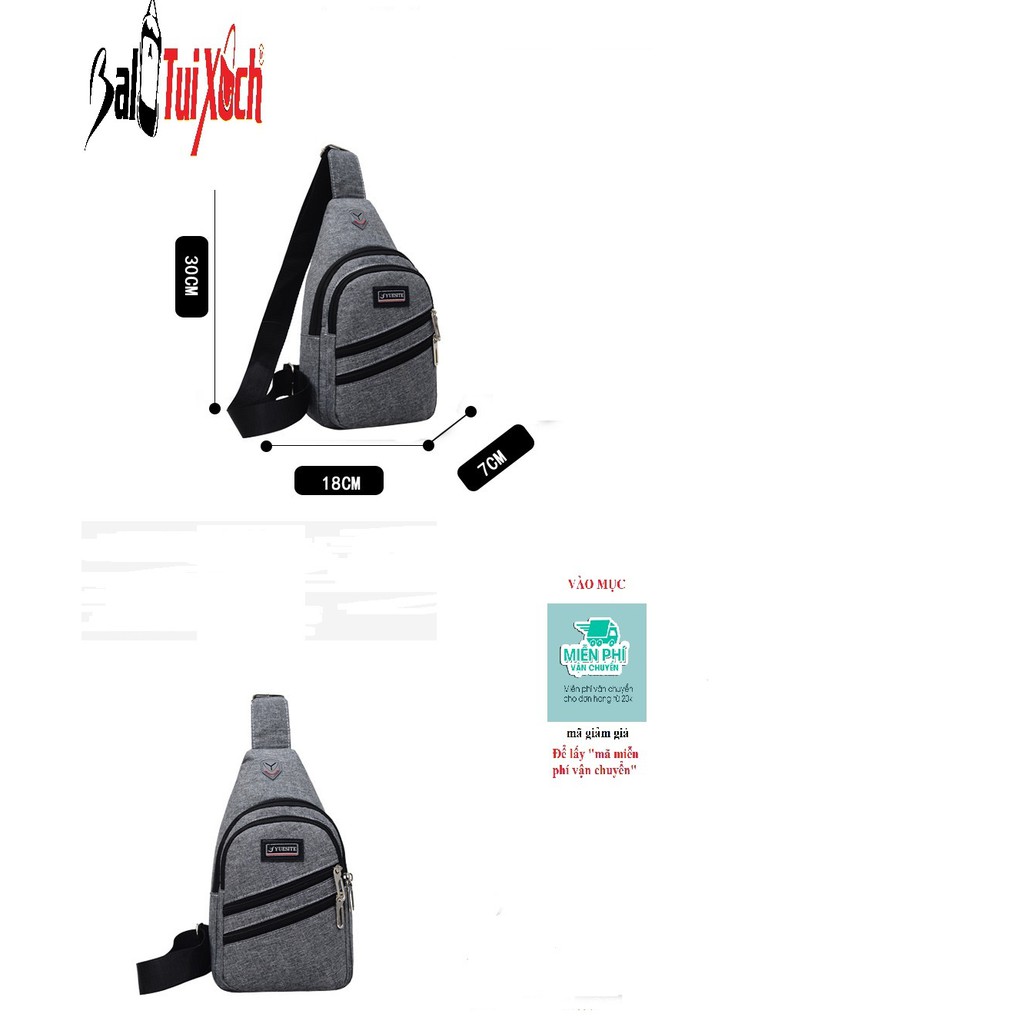 Túi đeo chéo nam, Thời Trang Hàn Quốc 4 ngăn kèm tai nghe | BigBuy360 - bigbuy360.vn