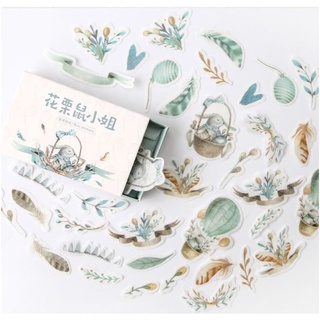 Hộp 40 stickers miếng dán trang trí sổ tay