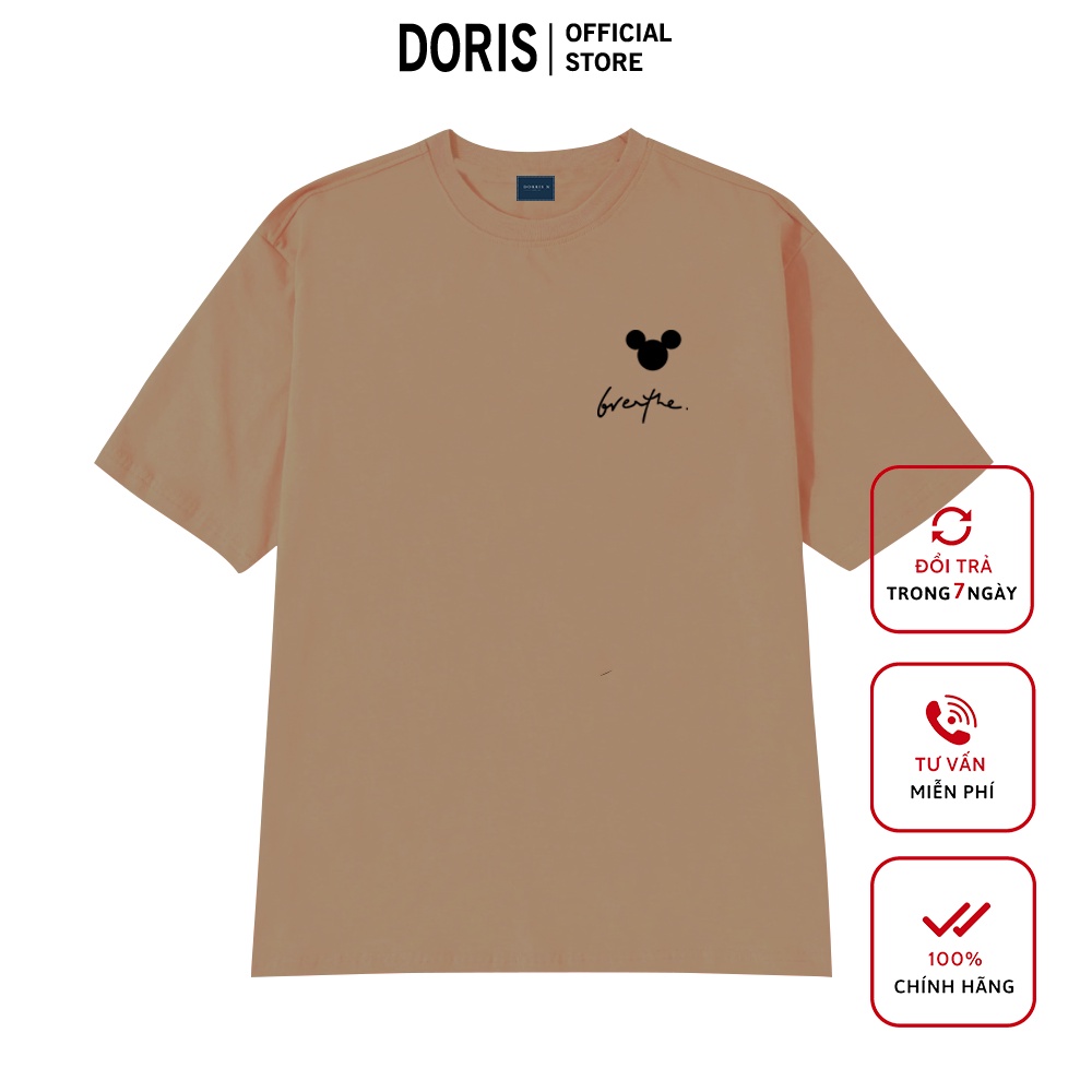 [Mã DORRT8250 giảm 250k] Áo thun MICKEY BRE chất liệu cotton 100% áo phông form rộng DORRIS N
