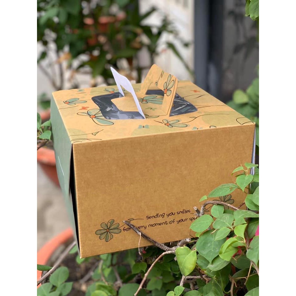 Hộp bánh kem kèm đế