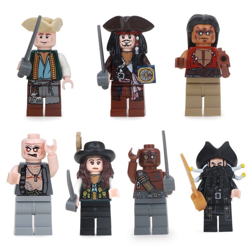 Lego con trai thuyền chiến-Lego tàu thủy cướp biển Ca-ri-bê.