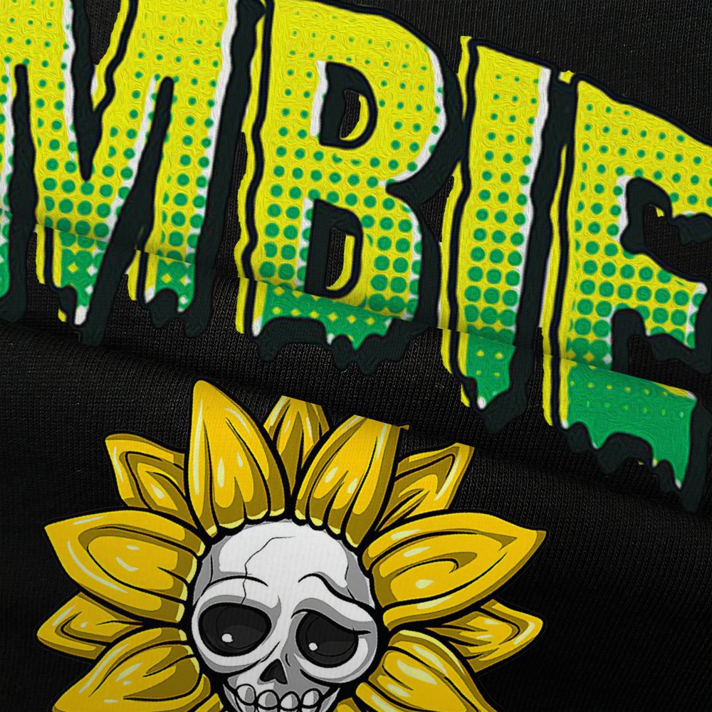 Áo thun zombie nam nữ đẹp hoa hướng dương mùa hè phôm rộng local brand mvr áo phông unisex TT8008