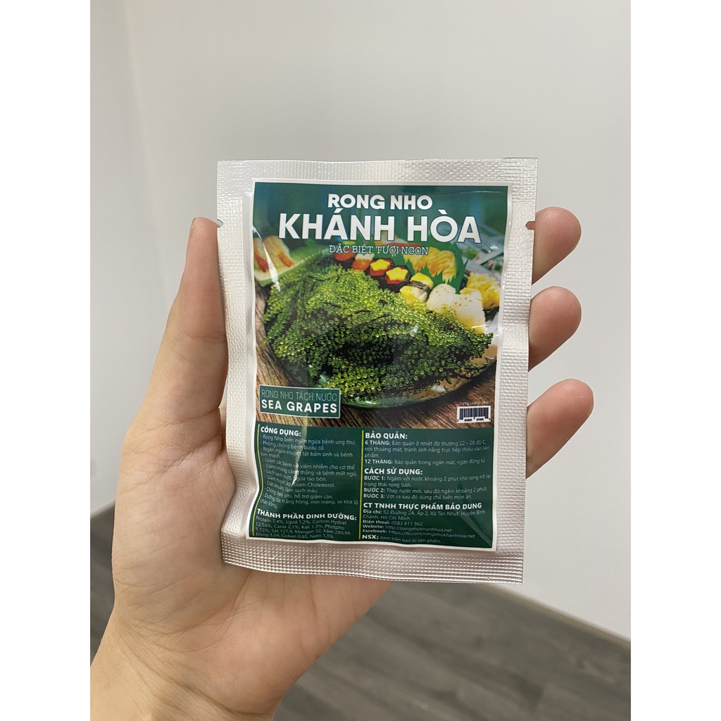 Rong Nho Tách Nước Khánh Hoà 25Gr -Công Nghệ Tách Nước Tiêu Chuẩn Nhật Bản | BigBuy360 - bigbuy360.vn