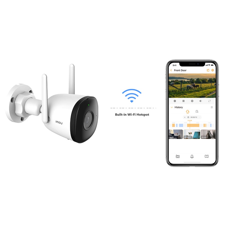 CAMERA IPC WIFI IMOU F22P - NGOÀI TRỜI FULL HD 1080P -Angten đôi và MIMO - Chống nước IP67