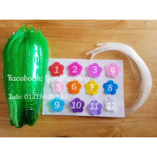 1 bộ hoa giấy lụa để bàn hoặc treo tường (có sỉ sll)