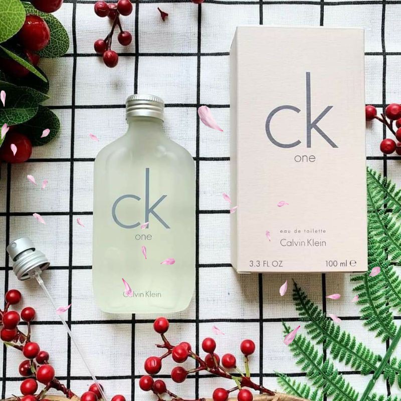 Nước Hoa Unisex Calvin Klein CK One 100ml Hương Thơm Tươi Mát Trẻ Trung Lưu Hương Đến 12h | Thế Giới Skin Care