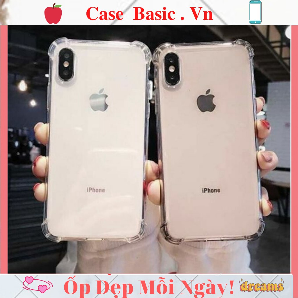 Ốp iphone chống sốc ốp chống va đập trong suốt silicon 6 6splus 7 7plus 8 8plus x xs xsmax 11 12 13 s pro max promax
