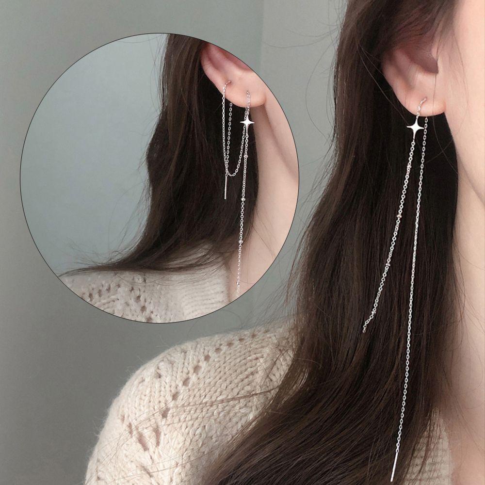 MAG Bông Tai DạNg DàI Tua Rua Xinh XắN