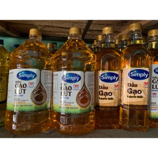 Dầu gạo lứt Simply 1L