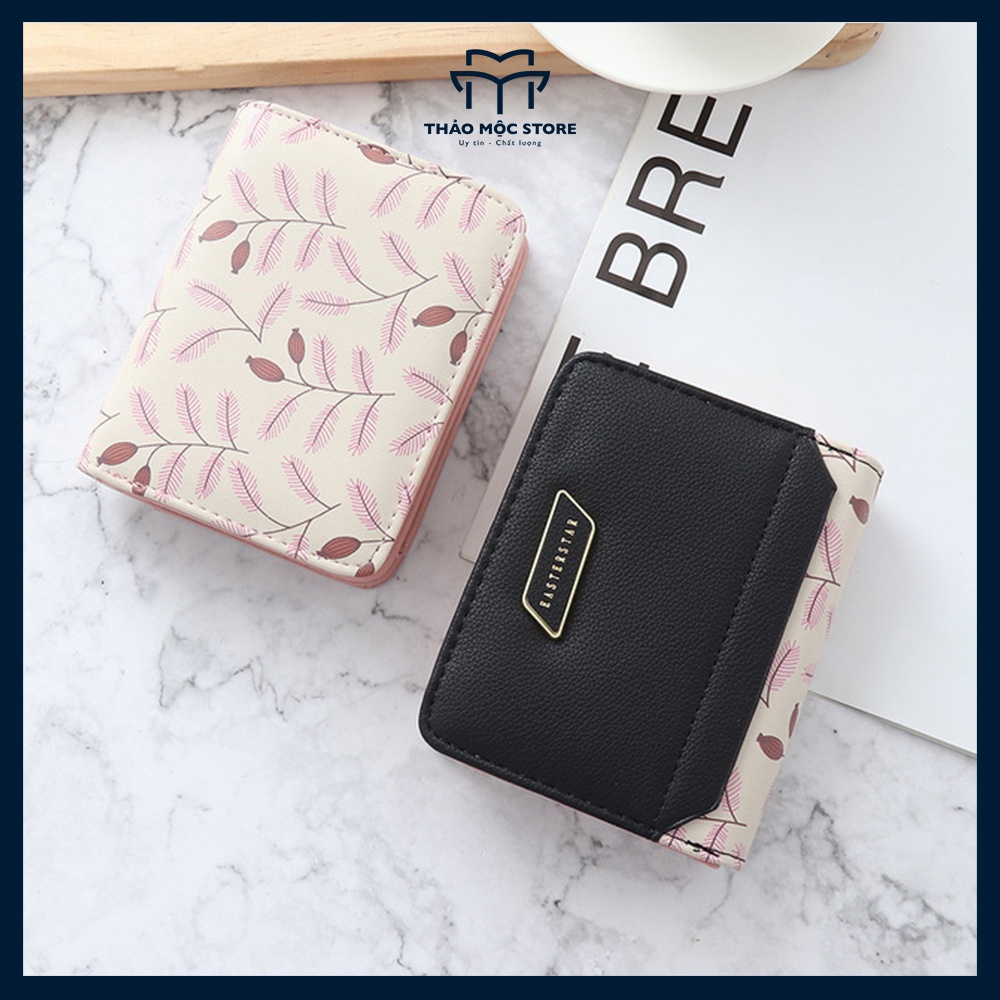 Ví nữ mini đẹp cao cấp cầm tay sang trọng nhỏ gọn bỏ túi nhiều ngăn đi tiệc THẢO MỘC STORE TMV06