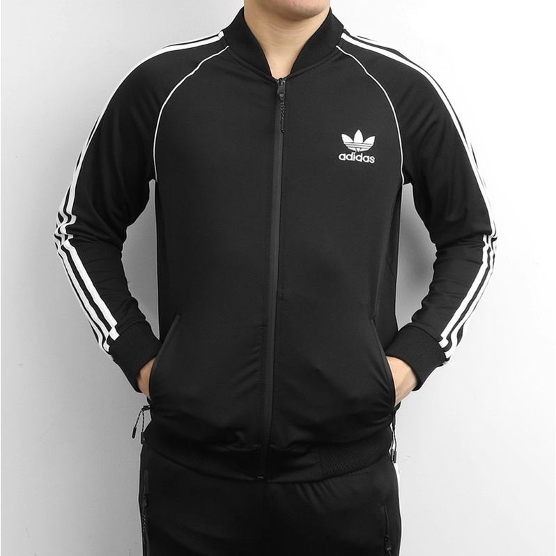 (HÀNG XUẤT XỊN) Áo khoác das đen đơn giản Bomber 3 Stripes Full Tem Tag,Made In Cambo Full Khoá Ép Cao Cấp Chống nước