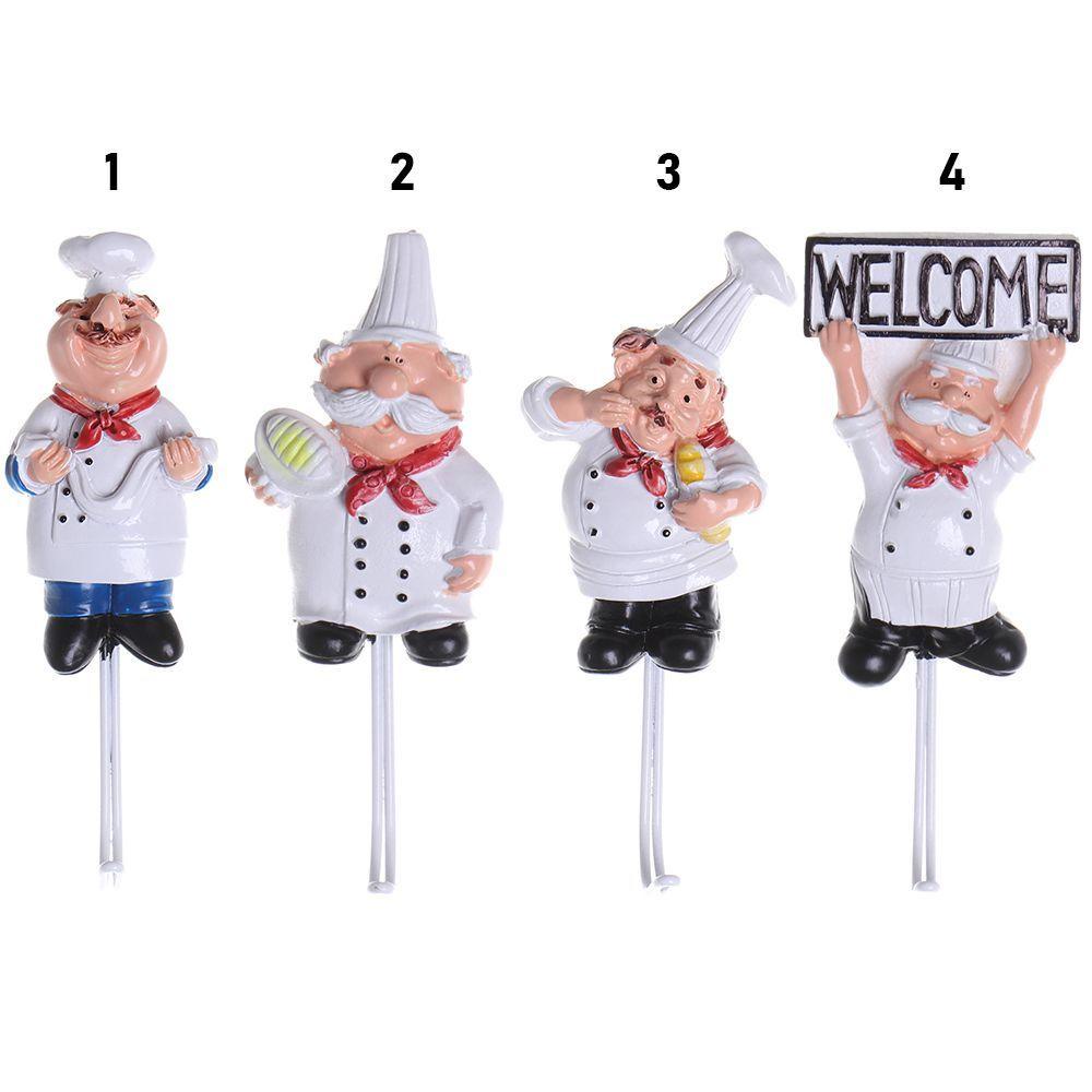 Móc Treo Áo Khoác Không Để Lại Dấu Vết Hình Đầu Bếp Trang Trí Nhà Tắm