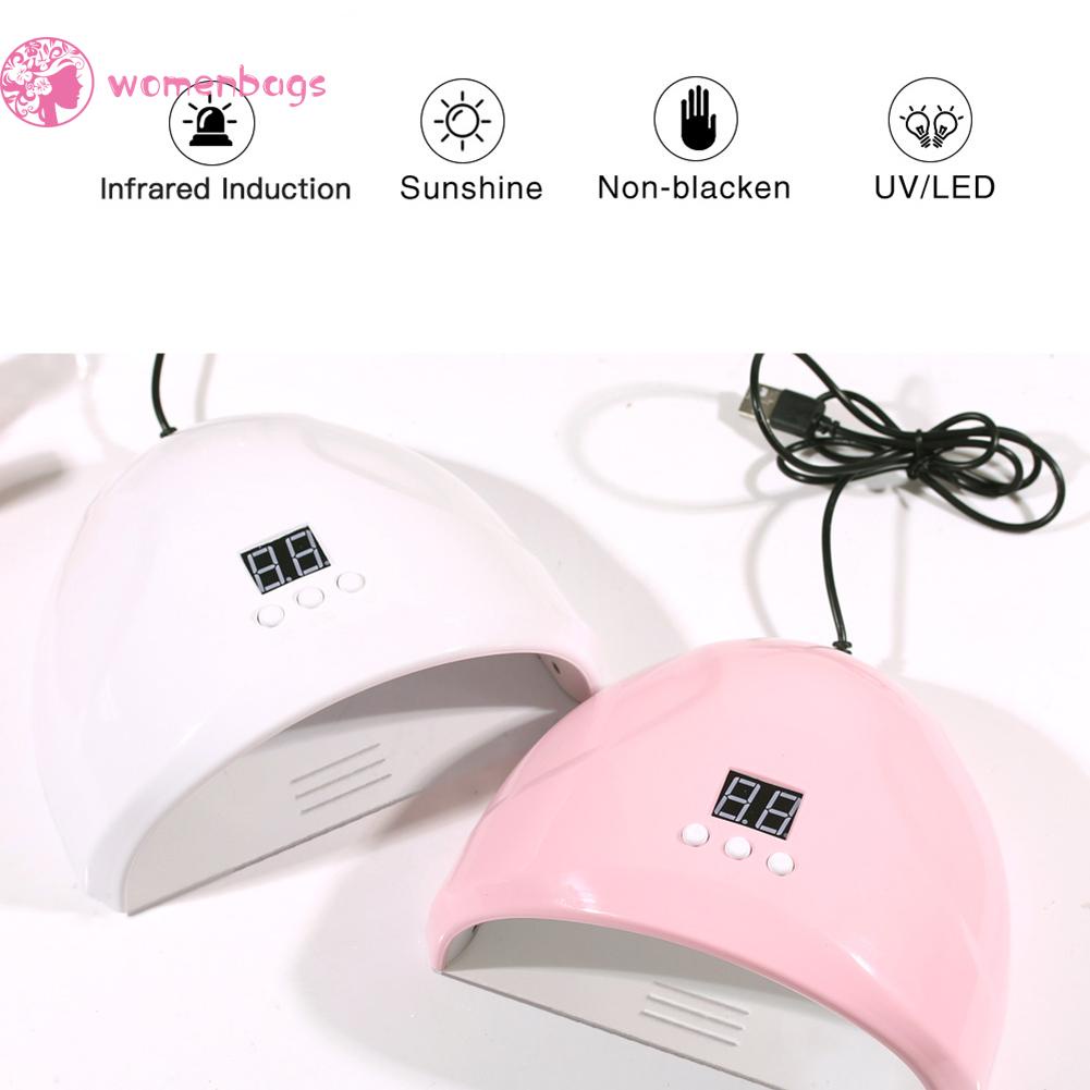 Đèn Led Uv 12 Bóng 36W 30S/60S/90S Hong Khô Sơn Móng Tay<br>