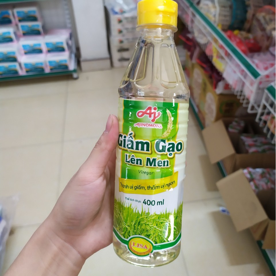 Giấm gạo lên men Ajinomoto chai 400ml