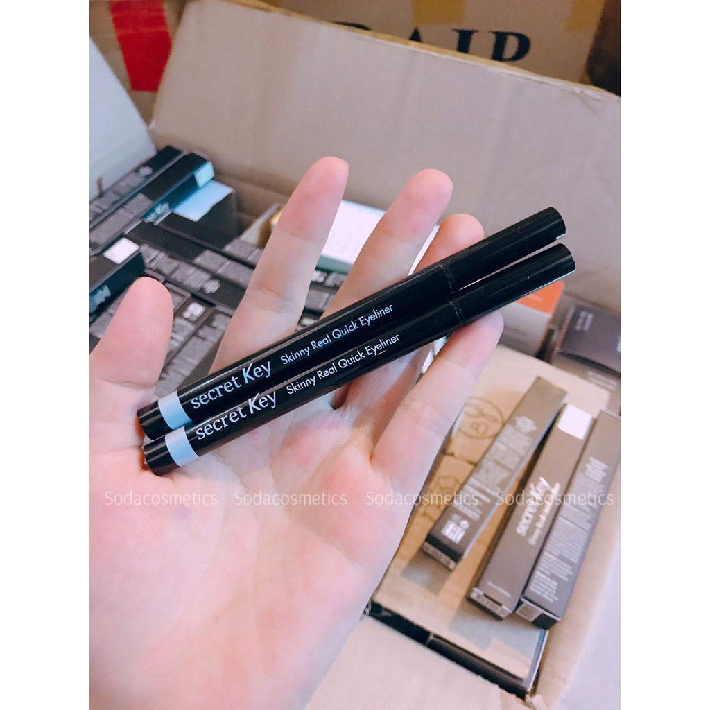 Kẻ mắt nước lâu trôi Secret Key Skinny Real Quick Eyeliner