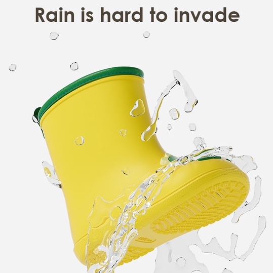 Giày đi mưa CHEERFUL MARIO bằng EVA không trơn trượt không thấm nước họa tiết hoạt hình cho trẻ em