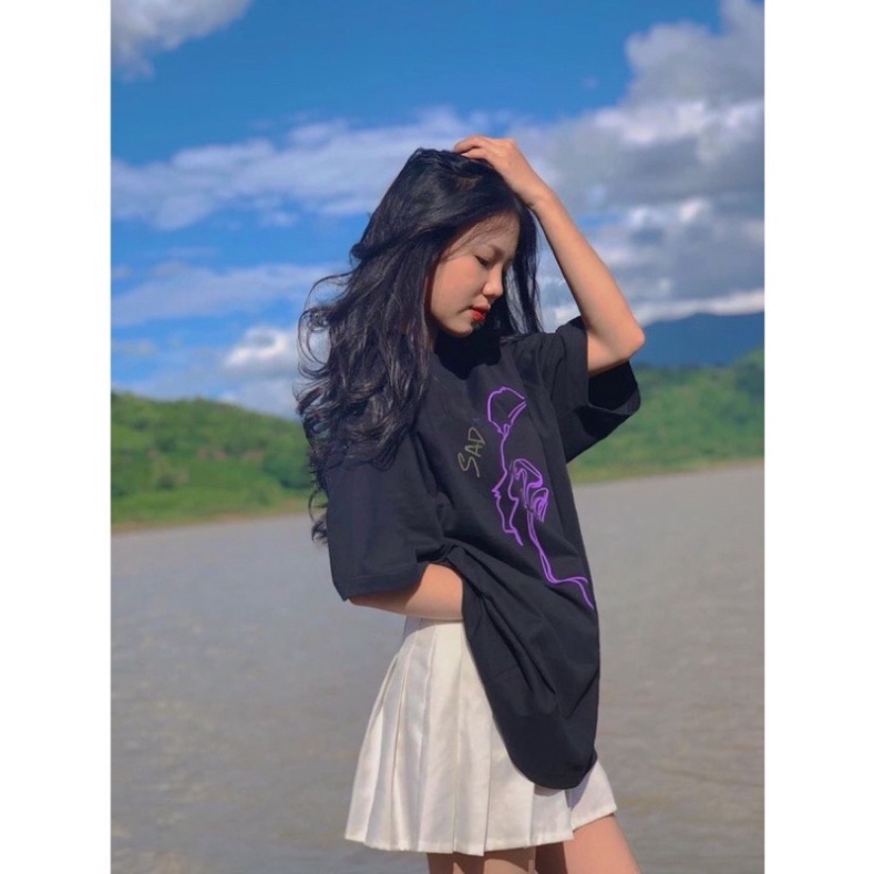 [Ả𝐧𝐡 +Video 𝐓𝐡ậ𝐭] Áo Thun Sadboiz Sad Story - Áo thun tay lỡ unisex nam nữ form rộng oversize chất liệu Cotton co dãn 4C | BigBuy360 - bigbuy360.vn