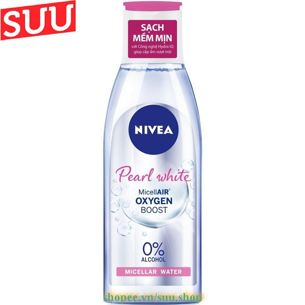 Nước Tẩy Trang 200Ml Nivea Hồng Cho Da Thường Và Da Khô Extra Bright Make Up Clear Chính Hãng.