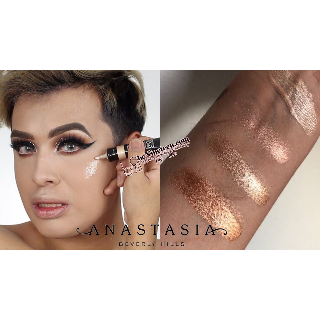 [SALE OFF 50%] Kem Nhũ Bắt Sáng Anastasia Beverly Hills Liquid Glow Highlighter - Bronzed 20ml [BeNineteen]