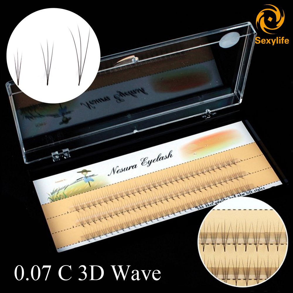 (Hàng Mới Về) 1 Hộp Lông Mi Giả 3d Tự Nhiên 0.07 C Sợi Lụa Mềm Mại | BigBuy360 - bigbuy360.vn