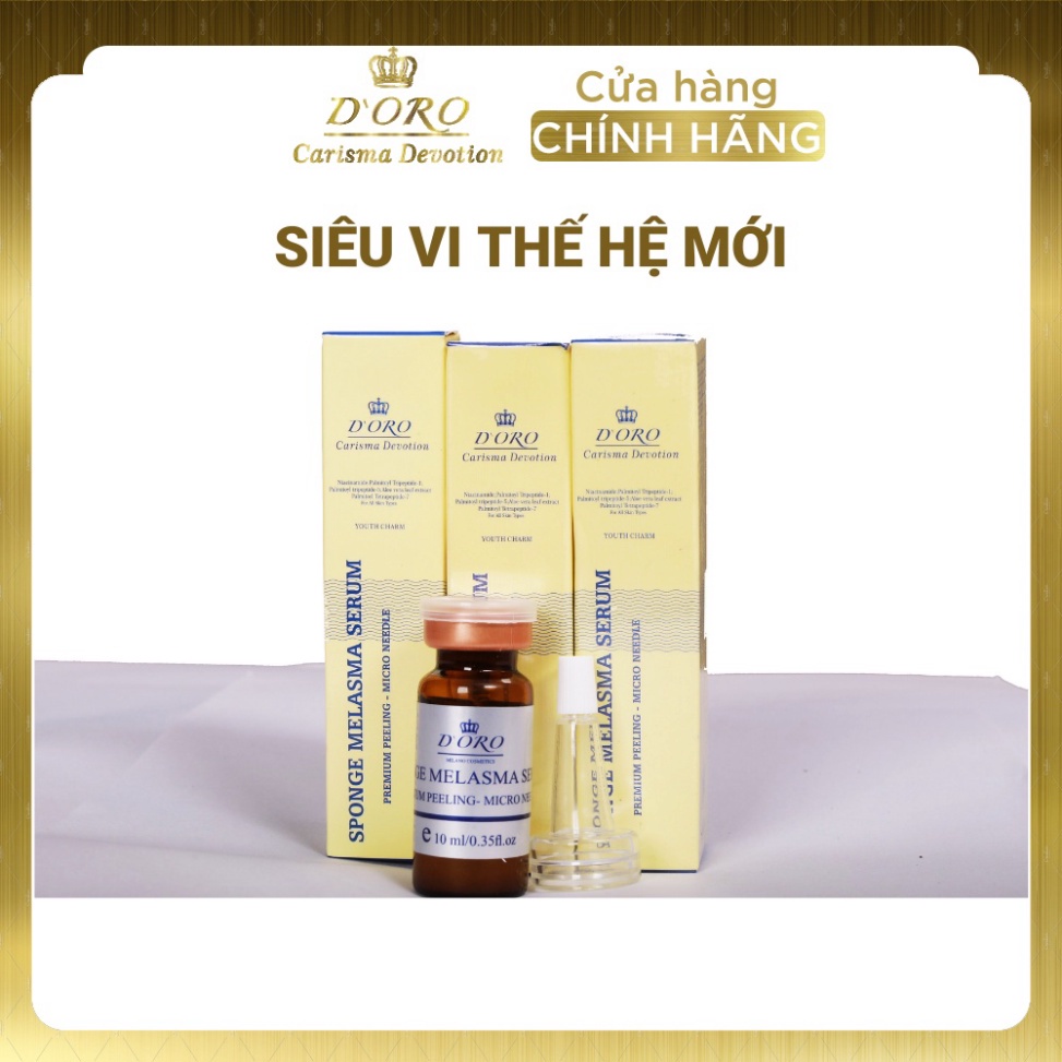 Siêu vi thế hệ mới DORO - Tái tạo làn da, thu nhỏ lỗ chân lông, mờ nám,tàn nhang thải độc da 10ml màu vàng