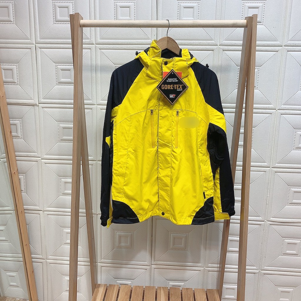 Áo gió 2 lớp nam nữ chống nước ,khoác dù vải GORE TEX 2 túi khóa ngực 2G15
