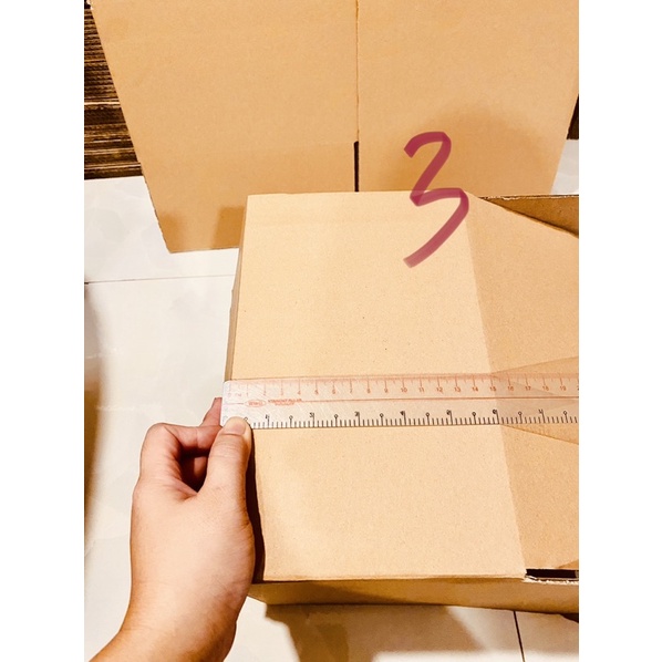 [5 bộ] Hộp carton dày đóng gói hàng 25x25x15