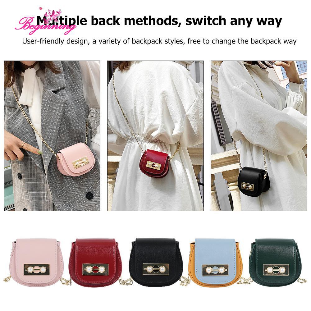 Túi da mini đeo chéo xinh xắn cho bé gái