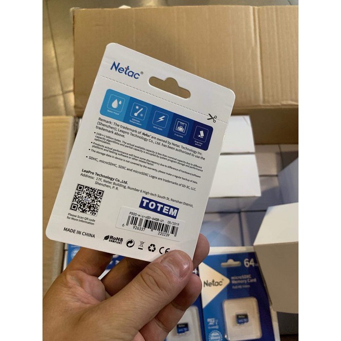 Thẻ nhớ Netac 64GB Chính hãng - Bảo hành 5 năm