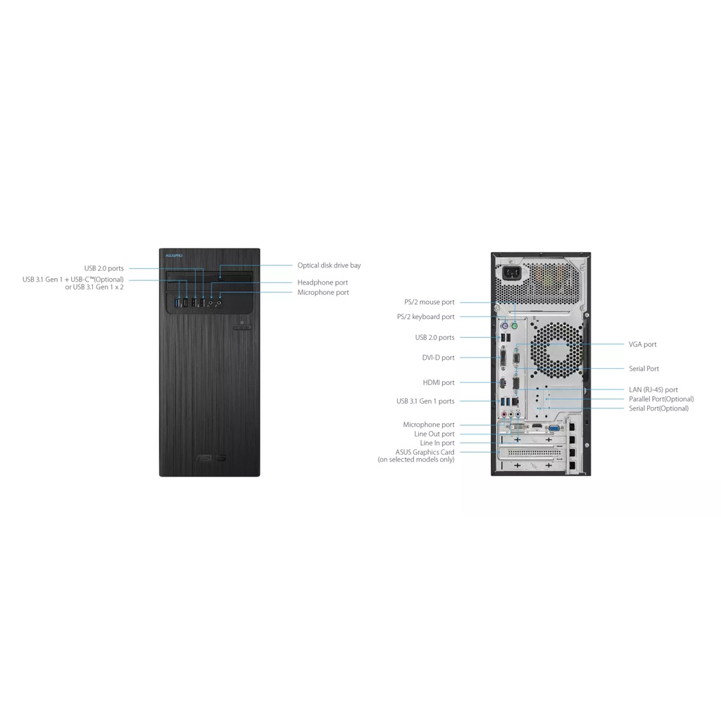 PC ASUS ROG D340MC-I38100159D i3-8100 4GB 128GB K+M/Linux | BigBuy360 - bigbuy360.vn