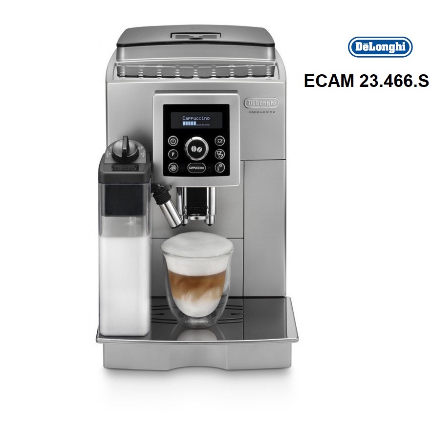 Máy pha cà phê tự động từ cà phê hạt và bột Delonghi Ecam 23.466.B