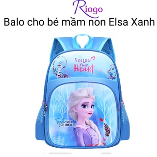 Balo trẻ em mẫu giáo công chúa Elsa cho bé gái đi học mầm non 2 - 5 tuổi Riogo