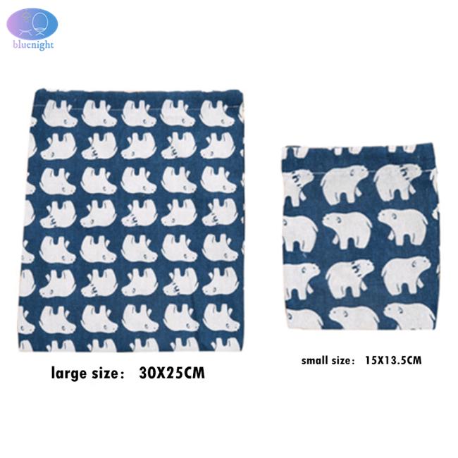 Túi dây rút cotton du lịch