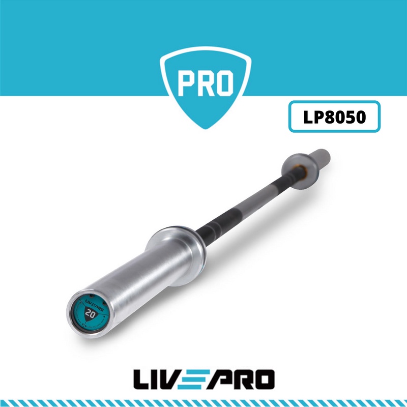 Thanh đòn tạ tập luyện chuẩn Olympic 20KG Các Loại Livepro Chính Hãng Livepro Bar