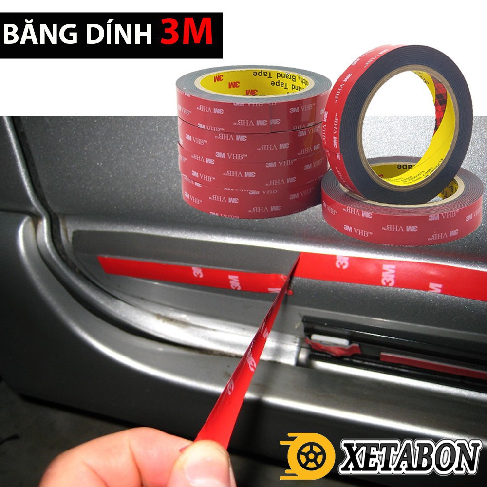 Băng Keo 2 Mặt Cường Lực Siêu Dính 3M - Băng Dính 2 Mặt Đa Năng (loại 3m/10m)