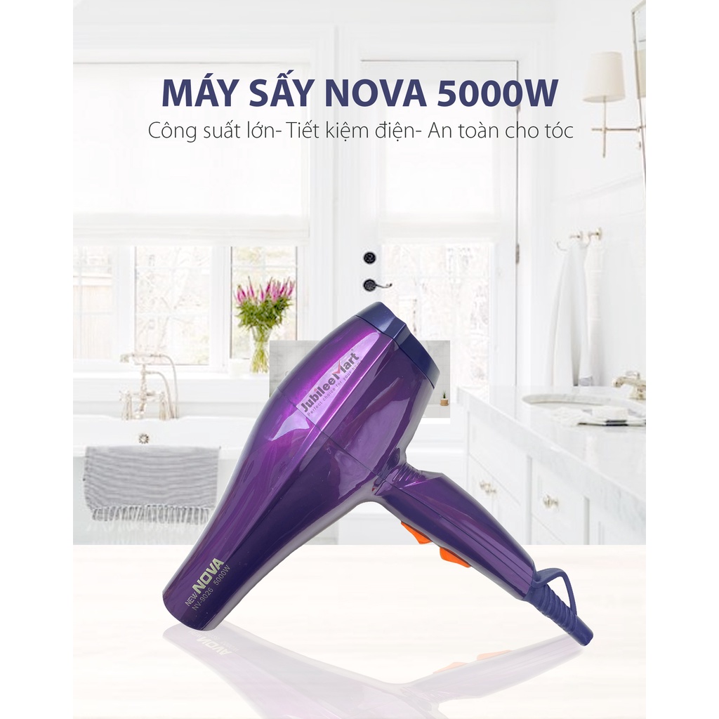 Máy sấy tóc mini tại nhà NOVA công suất 1400W gấp gọn được - BẢO HÀNH 1 ĐỔI 1 NẾU LỖI