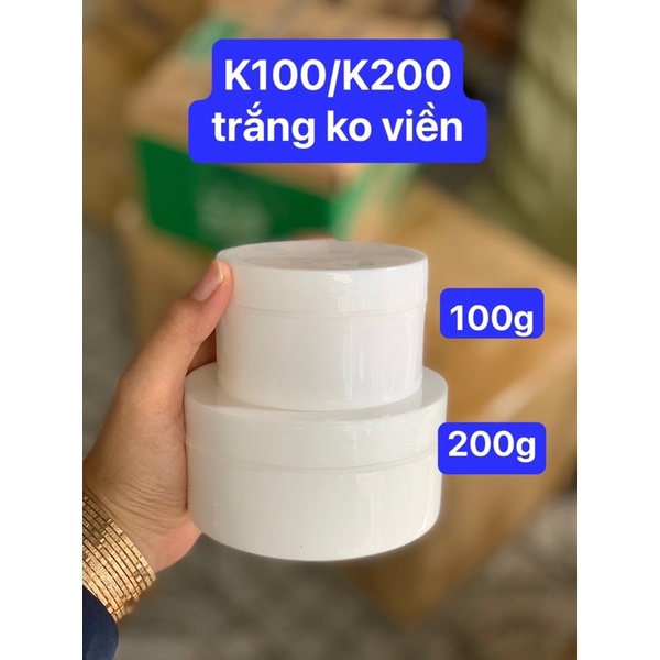 Hủ nhựa K100 đựng 100g kem, chiết mỹ phẩm