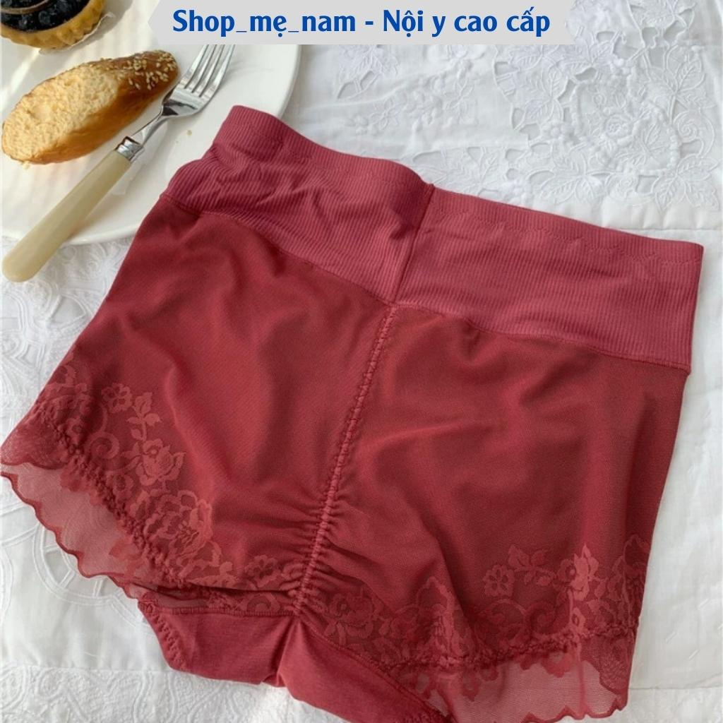 Quần Lót Nữ Cotton Phối Ren Cạp Cao Gen Bụng - Quần Lót Cao Cấp