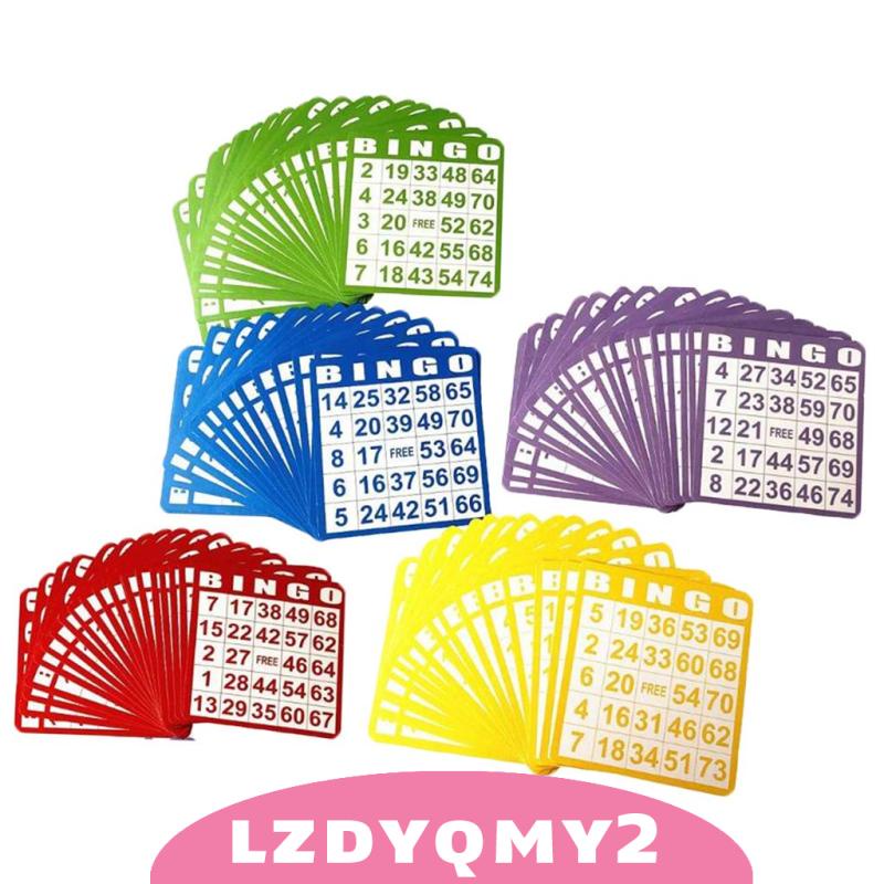 Bộ 100 Thẻ Bài Trò Chơi Bingo Vui Nhộn