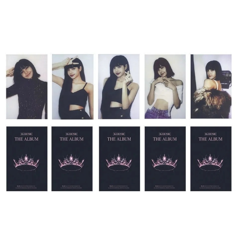 Kpop blackpink ảnh thẻ búa thẻ lễ kỷ niệm album ảnh thẻ Lisa ROSÉ Jisoo thẻ lomo Thẻ ảnh Polaroid